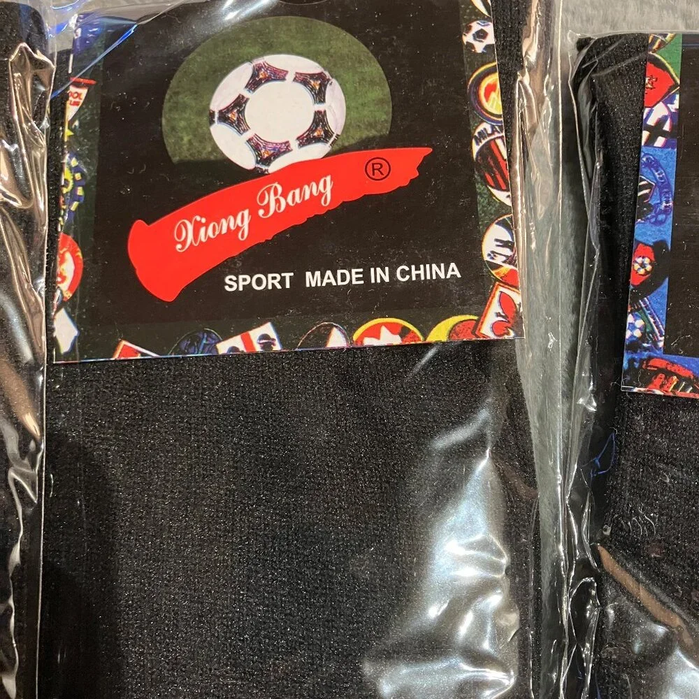 Unisex Athletic Knee High Socks by Xiong Bang Black Size Large